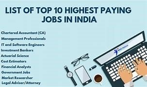 Top 10 Highest Paying Jobs in India 2021 – Astonishing